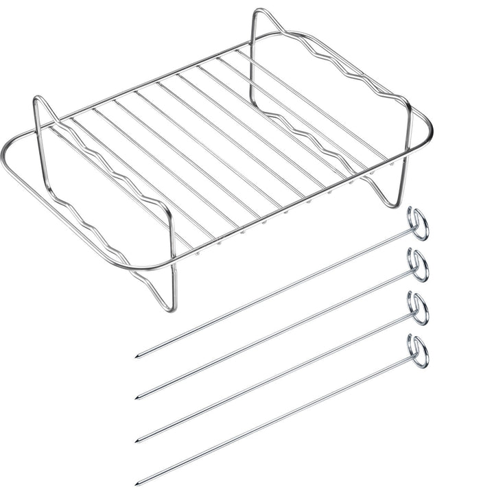 WST-22142270 - Westmark, Grillrost für Heißluftfritteuse, mit 4 Spießen, 20 x 13 x 7cm