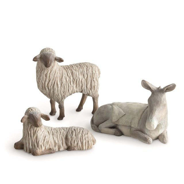 WT-26206 - Willow Tree Figur 'Sanfte Tiere im Stall - Gentle Animals of The Stable - große Figuren'