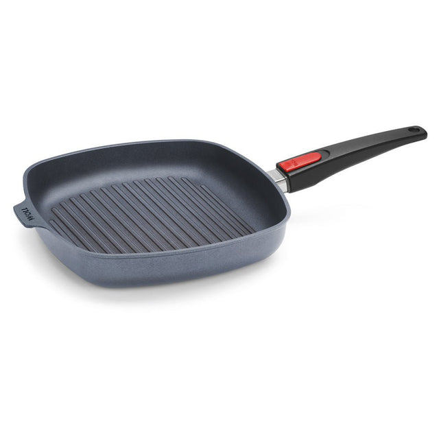 WO1628 - 1DPI - WOLL 'Diamond LITE Induktion Steakpfanne viereckig, AS 28x28cm, h 4cm mit Rillen