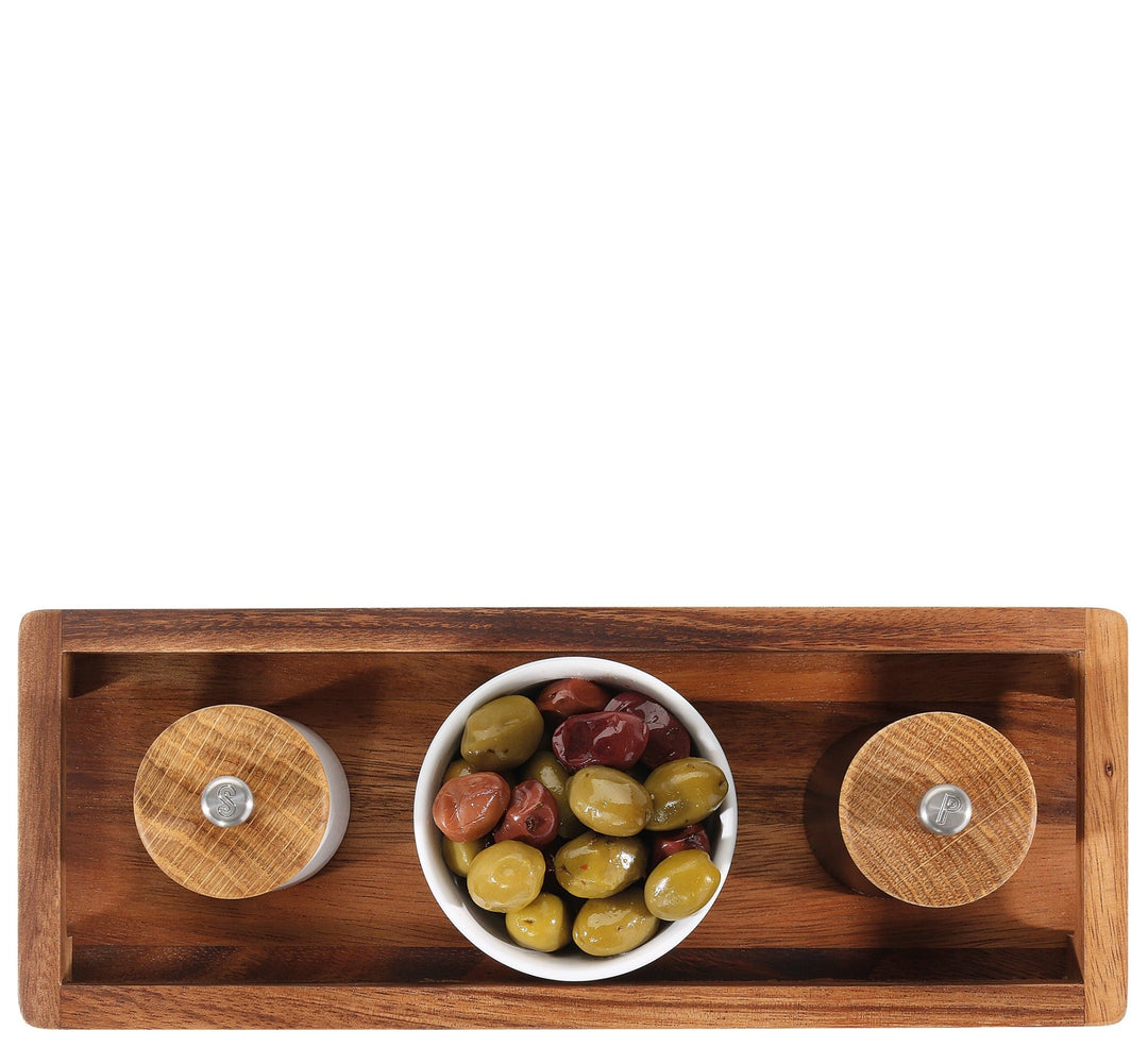 ZAS-059236 - Zassenhaus, Plateau de service en acacia 40×15×4,5 cm