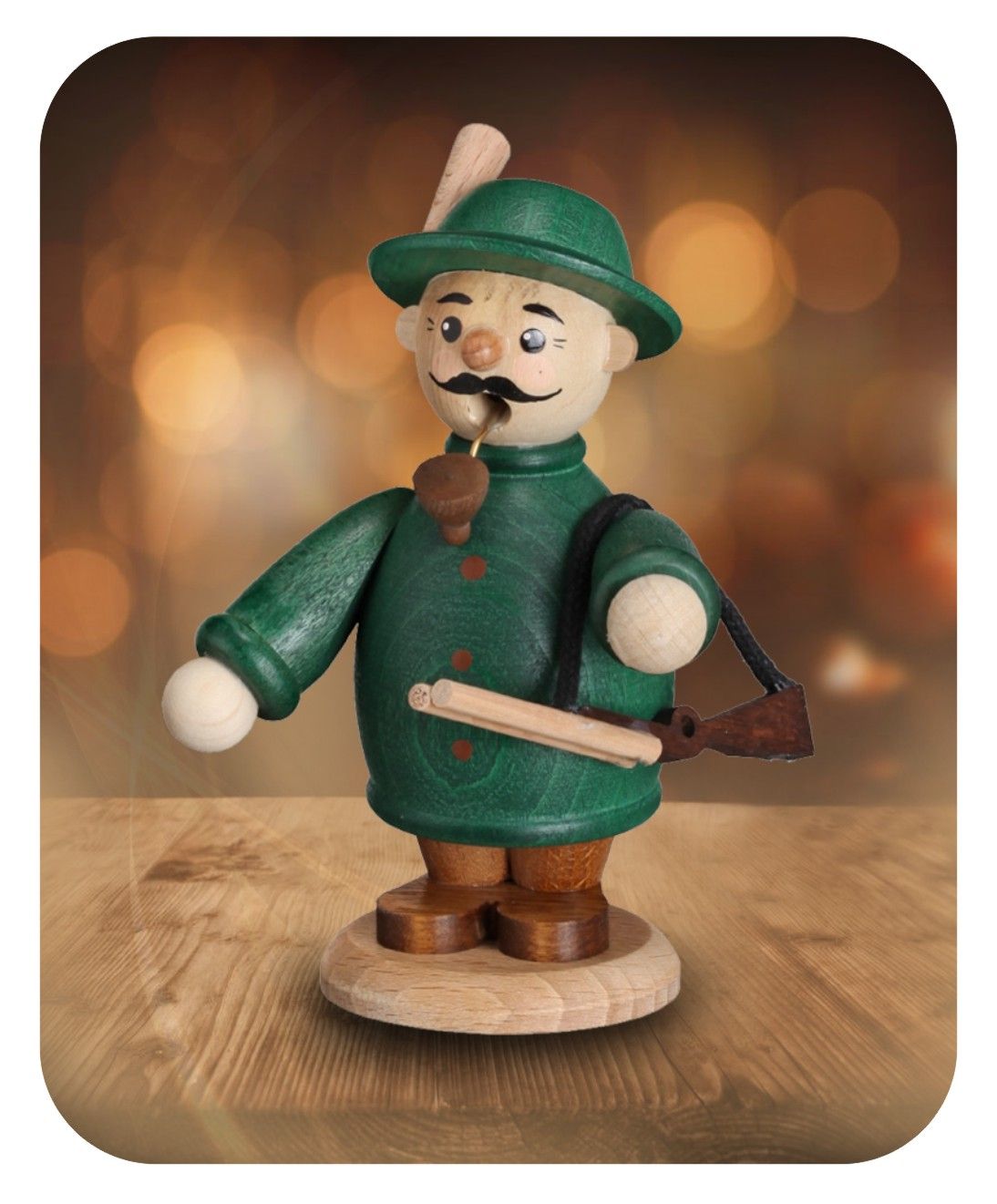 ZEI - 5226 - Zeidler Wood Art - Professions - Smoker Forester - 14cm