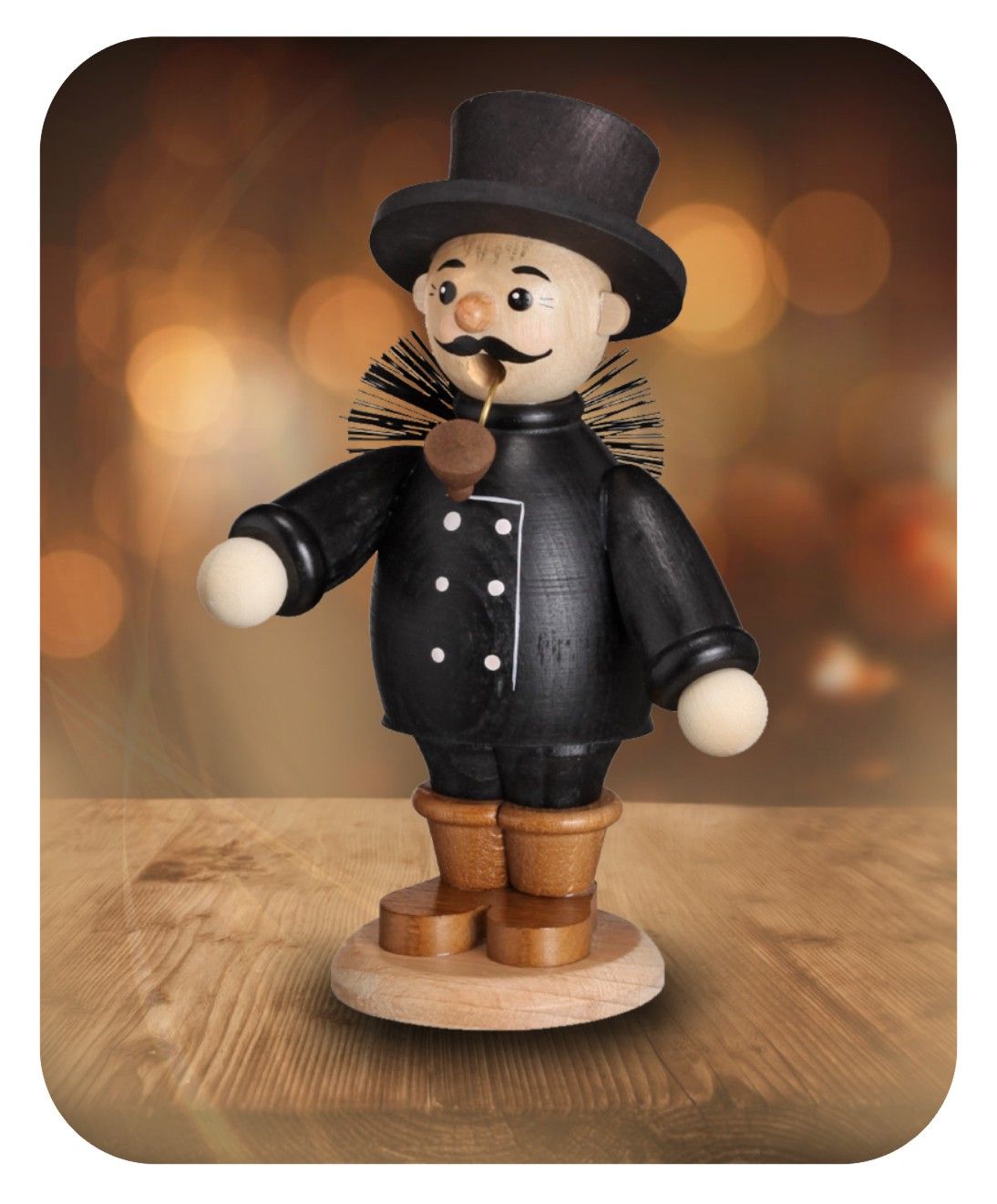 ZEI - 5229 - Zeidler Holzkunst - Profesiones - Hombre de incienso Fontanero - 15cm