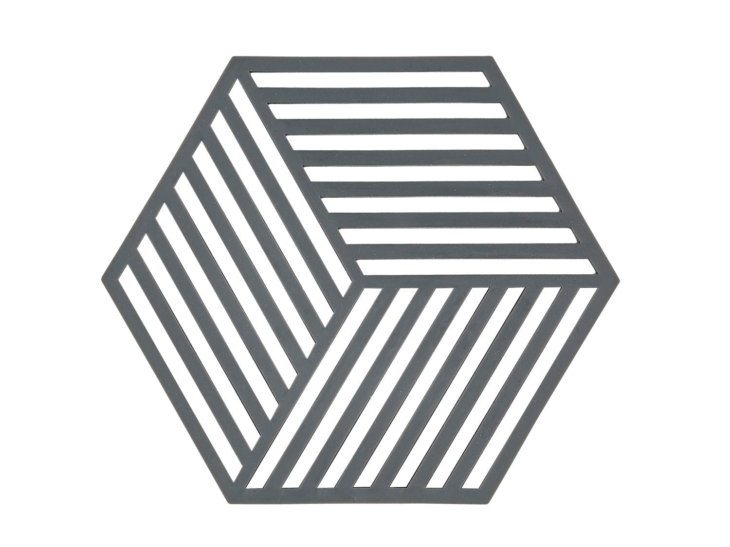 F&H-330137 - Zona Danemarca, Suport pătrat Hexagon, Gri Cool, 16 x 14 x 0,9 cm