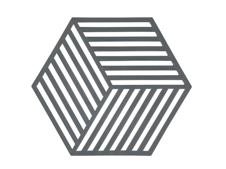 F&amp;H-330137 - Zona Danemarca, Suport pătrat Hexagon, Gri Cool, 16 x 14 x 0,9 cm