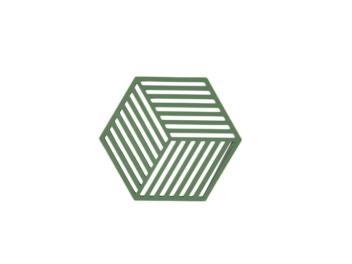 F&amp;H-36551 - Zóna Dánsko Podložka pod pohár Hexagon, Tráva, 16 x 14 x 0,9 cm