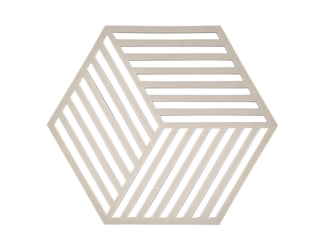 F&H-330136 - Zone Denmark, Untersetzer Hexagon, Warm Grey, 16 x 14 x 0,9 cm