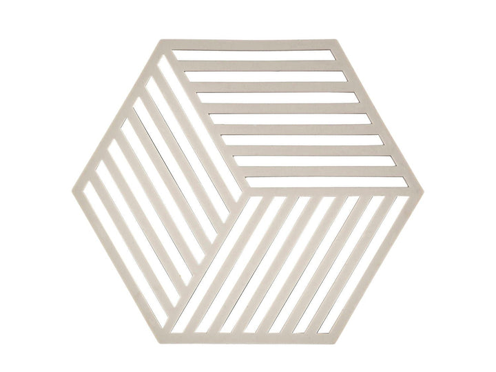 F&amp;H-330136 - Zone Denmark, Untersetzer Hexagon, Warm Grey, 16 x 14 x 0,9 cm