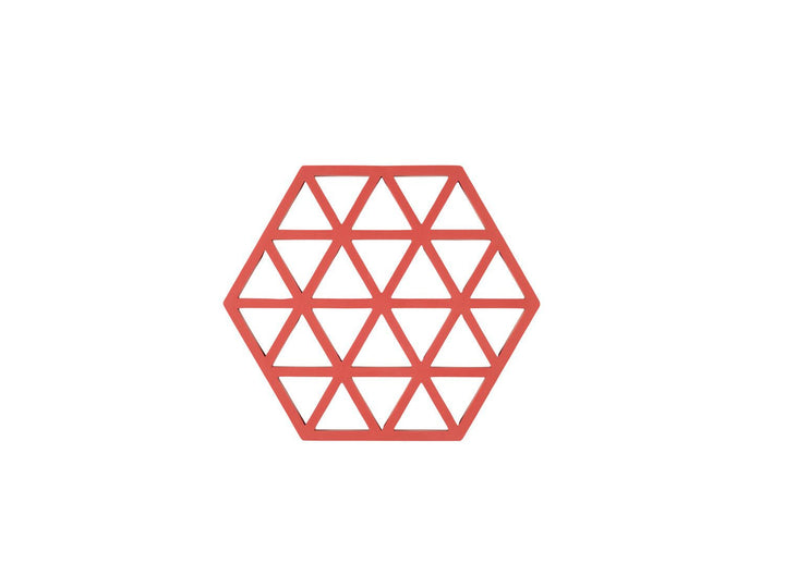 F&amp;H-36557 - Zone Denmark, Coaster Triangles, burned red, 16 x 14 x 0.9 cm