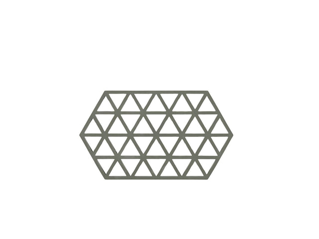 F&H-24360 - Zone Denmark, Triangle Coasters, olive green, 24 x 14 x 0.9 cm