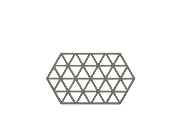 F&amp;H-24360 - Zone Denmark, Triangle Coasters, olive green, 24 x 14 x 0.9 cm