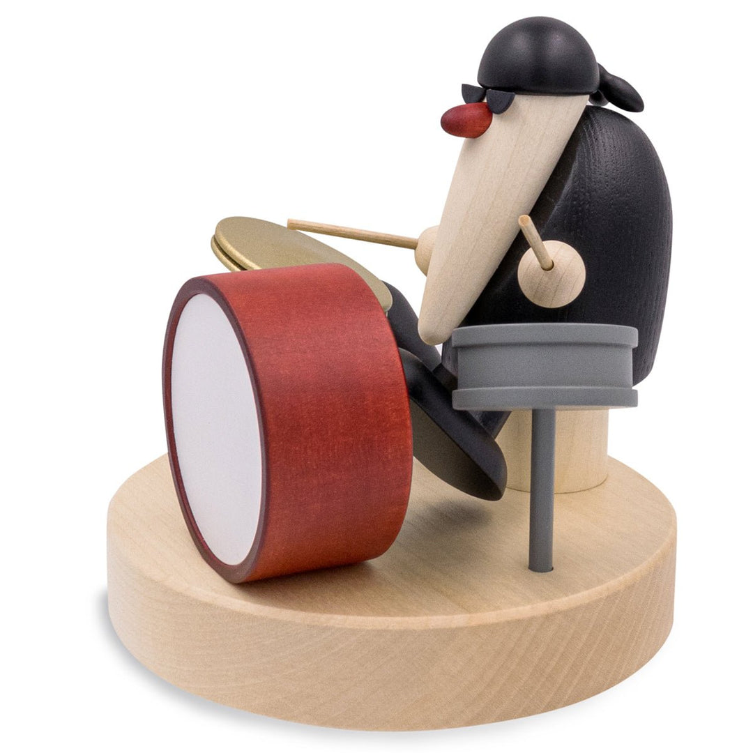 KOE - 5692 - Bjoern Koehler - Capelă - Domnul Schneider la tobe, negru, 10,5 cm