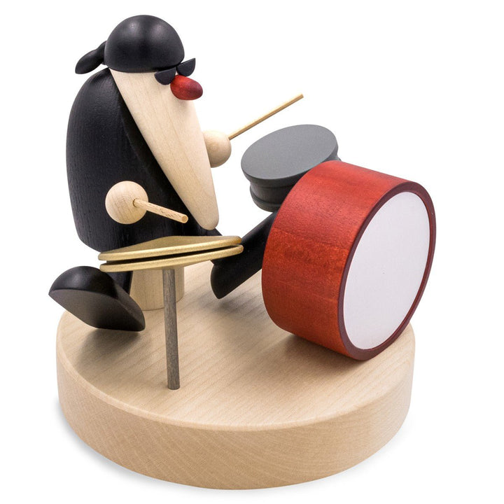 KOE - 5692 - Bjoern Koehler - Capelă - Domnul Schneider la tobe, negru, 10,5 cm