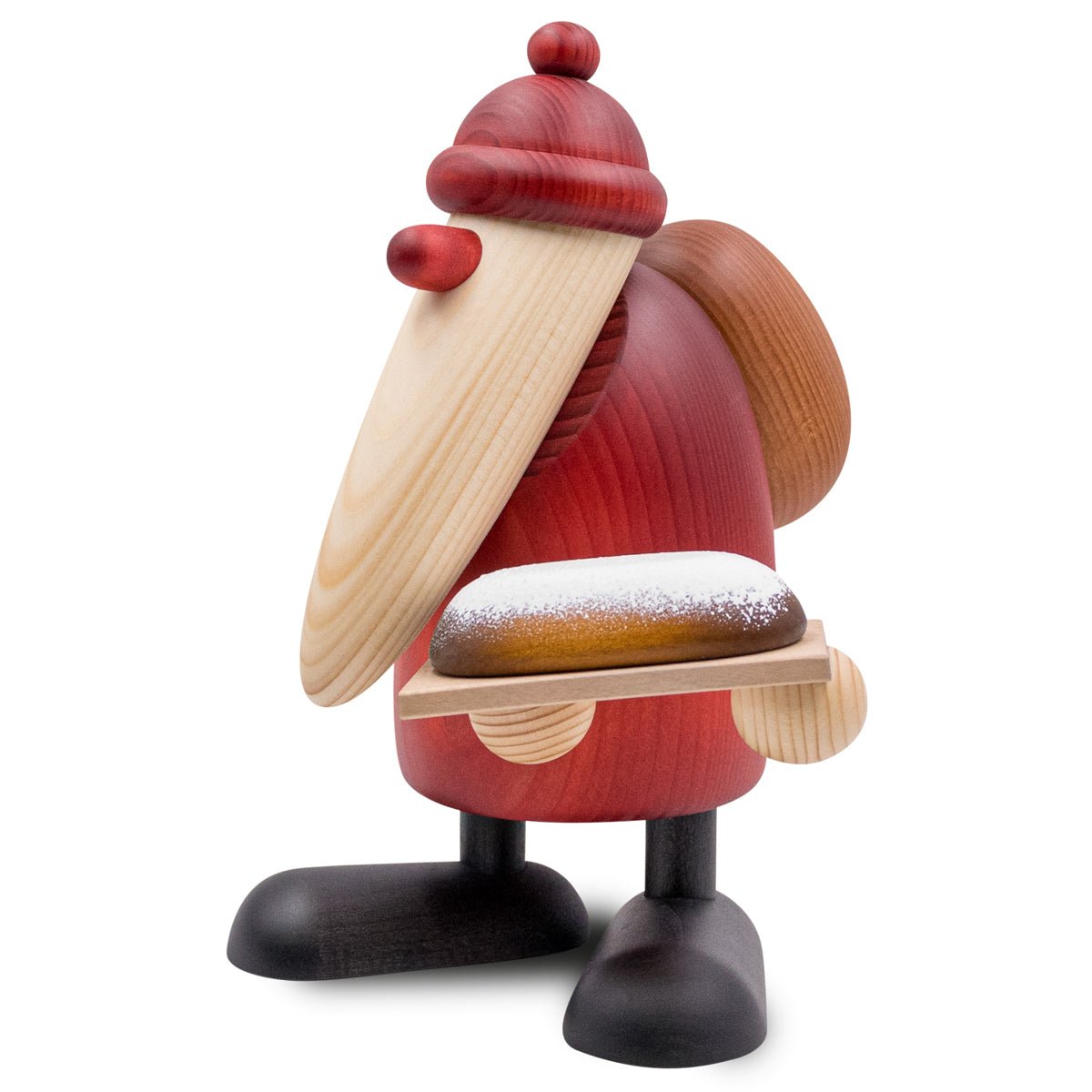 KOE - 7547 - Bjoern Koehler - Weihnachtsmann mit Christstollen rot - groß 20cm - 2023