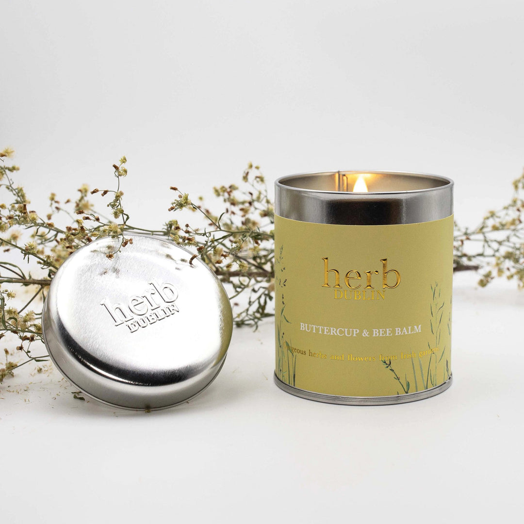 herb - HTS - BB - Butterblume und Bienenbalsam Zinn Kerze, herb DUBLIN