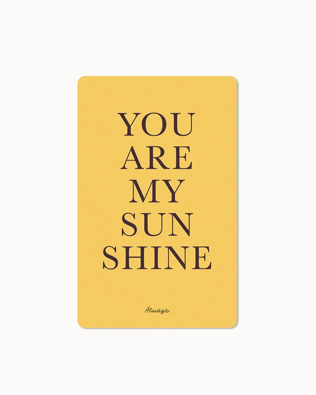 CHI - LC242 - chic.mic 'Lunacard Postkarte' "Sunshine"