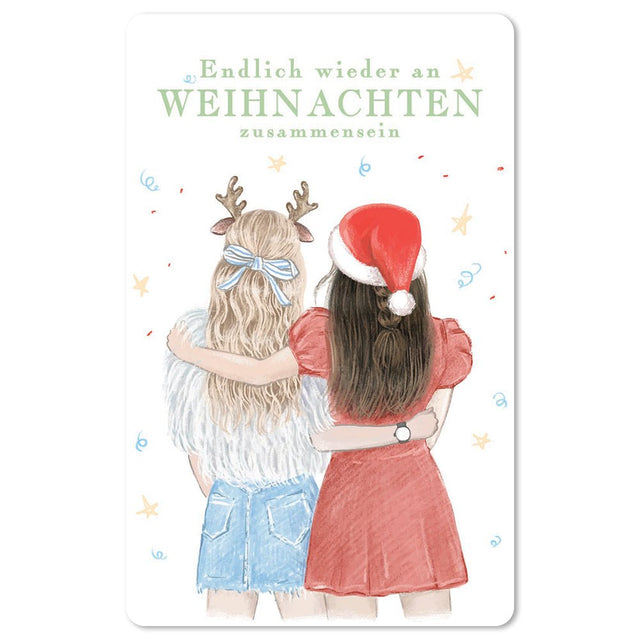 CHI - LC634 - chic.mic 'Lunacard Postkarte "Weihnachten zusammen"
