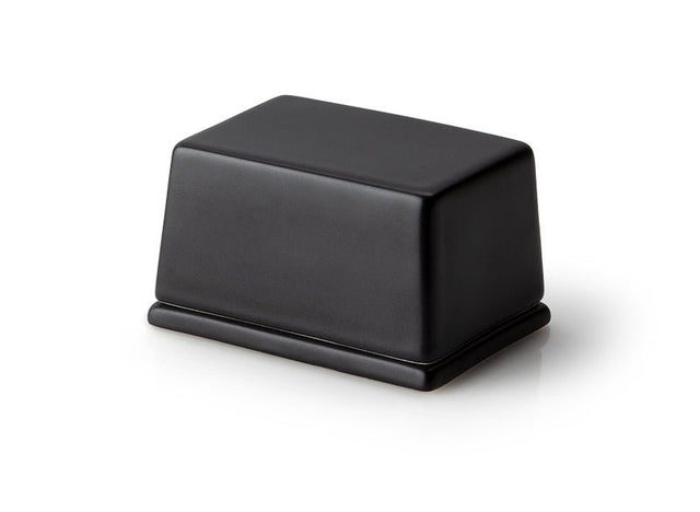 3725000 - Continenta - Butterdose für 125 g Butter - Keramik, schwarz