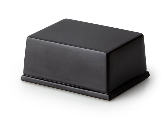 3726000 - Continenta - Butterdose für 250 g Butter - Keramik, schwarz