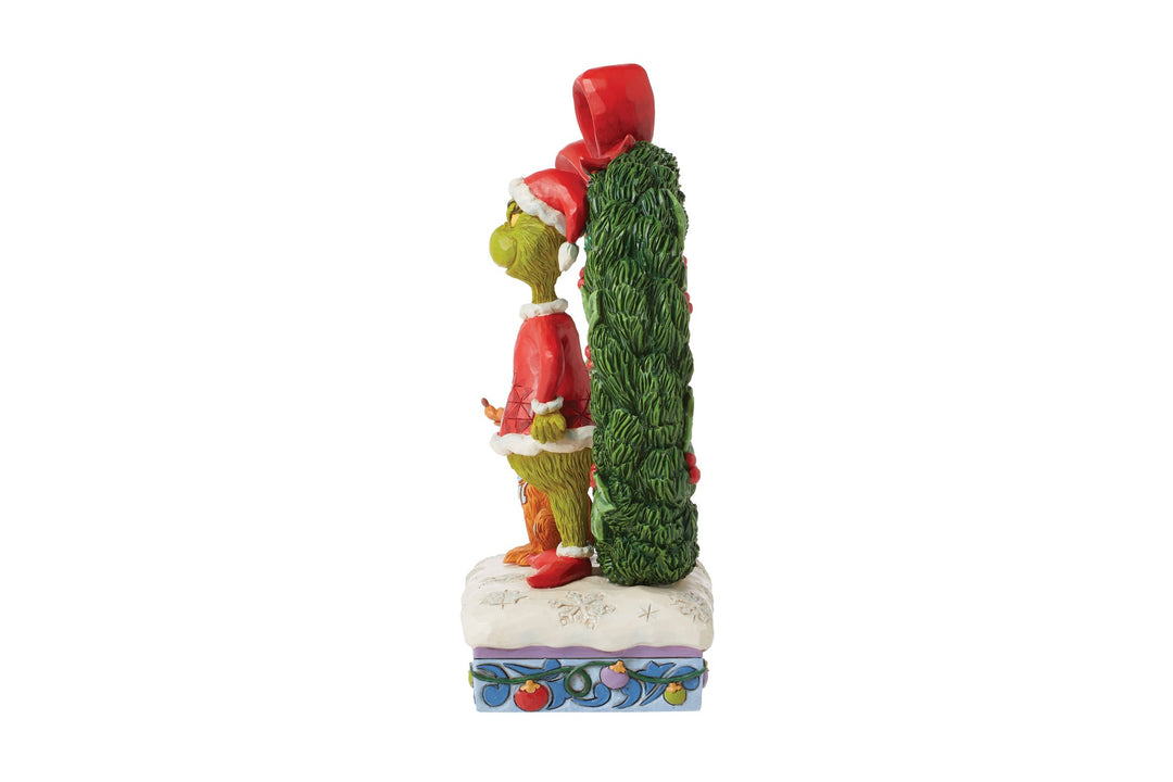6015210 - Der Grinch &amp; Max Leuchtender Kranz - 21cm, Jim Shore 2024