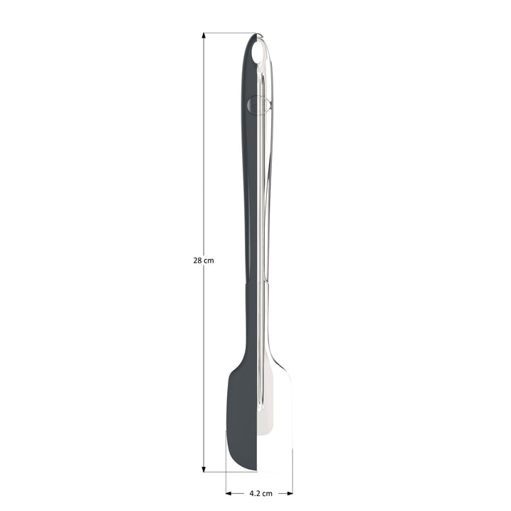 KOBL - 22962.51 - Design Teigschaber 28cm, KochBlume, Silikon, Edelstahl, altrosa