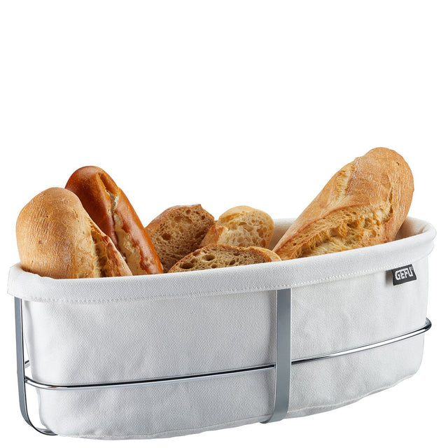 GE33661 - GEFU 'Brotkorb BRUNCH, oval weiß - Servieren/Anrichten'