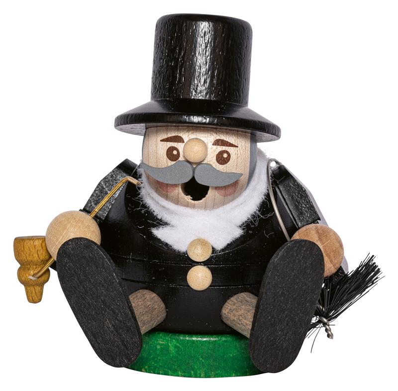 RGL - 26704 - Glässer Volkskunst 'Minikugelrauchmann Essenkehrer' 8cm