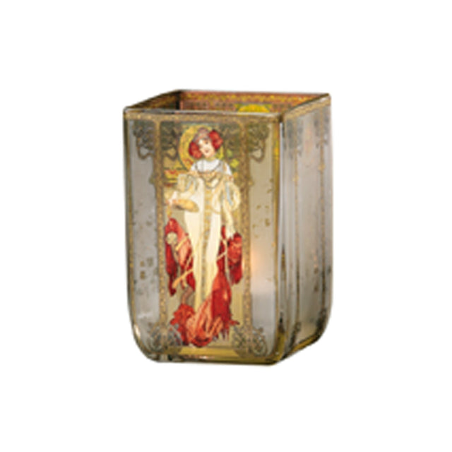 66928532 - Goebel Artis Orbis Alphonse Mucha 'Automne 1900 - Petit bougeoir'
