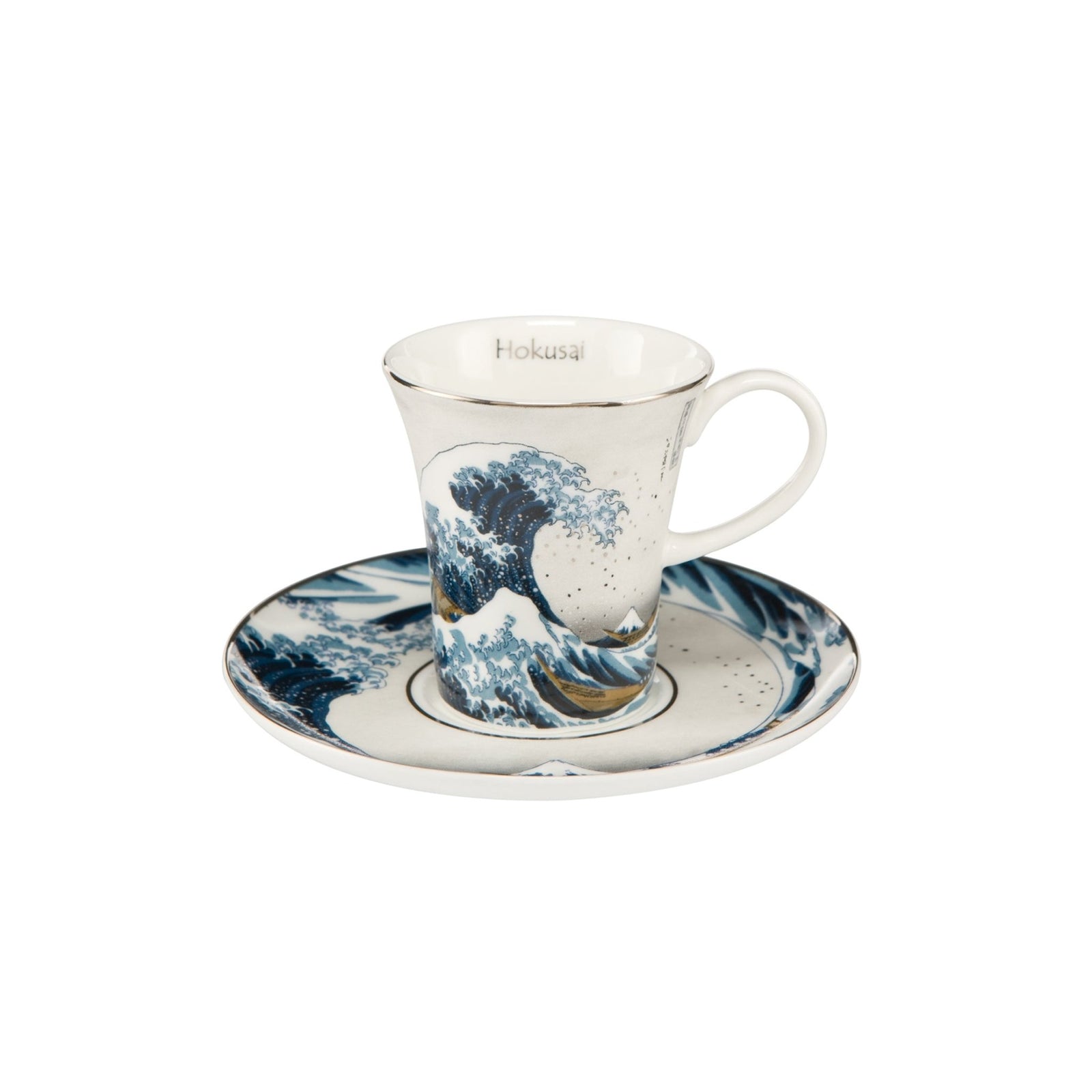 67011721 - Goebel Artis Orbis Katsushika Hokusai 'Die Welle - Silber - Espressotasse'