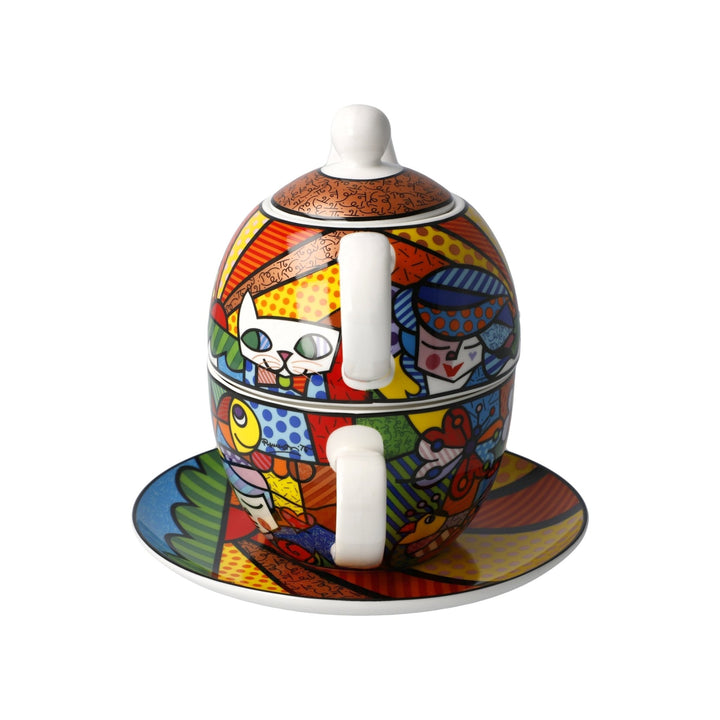 66452711 - Standard - Romero Britto - Garden - Tea for One