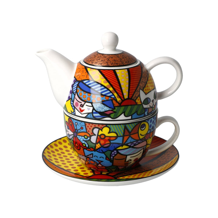 66452711 - Standard - Romero Britto - Garden - Tea for One