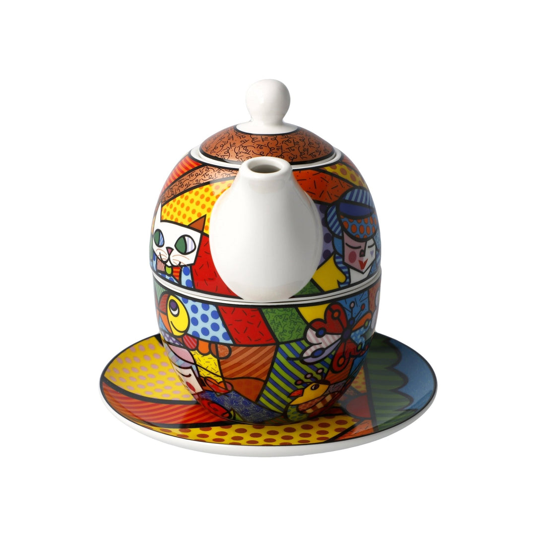 66452711 - Standard - Romero Britto - Garden - Tea for One