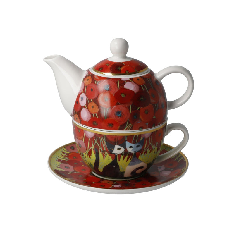 66860561 - Goebel Rosina Wachtmeister Colours of Paradise 'Innamorati tra i papaveri - Tea for One'