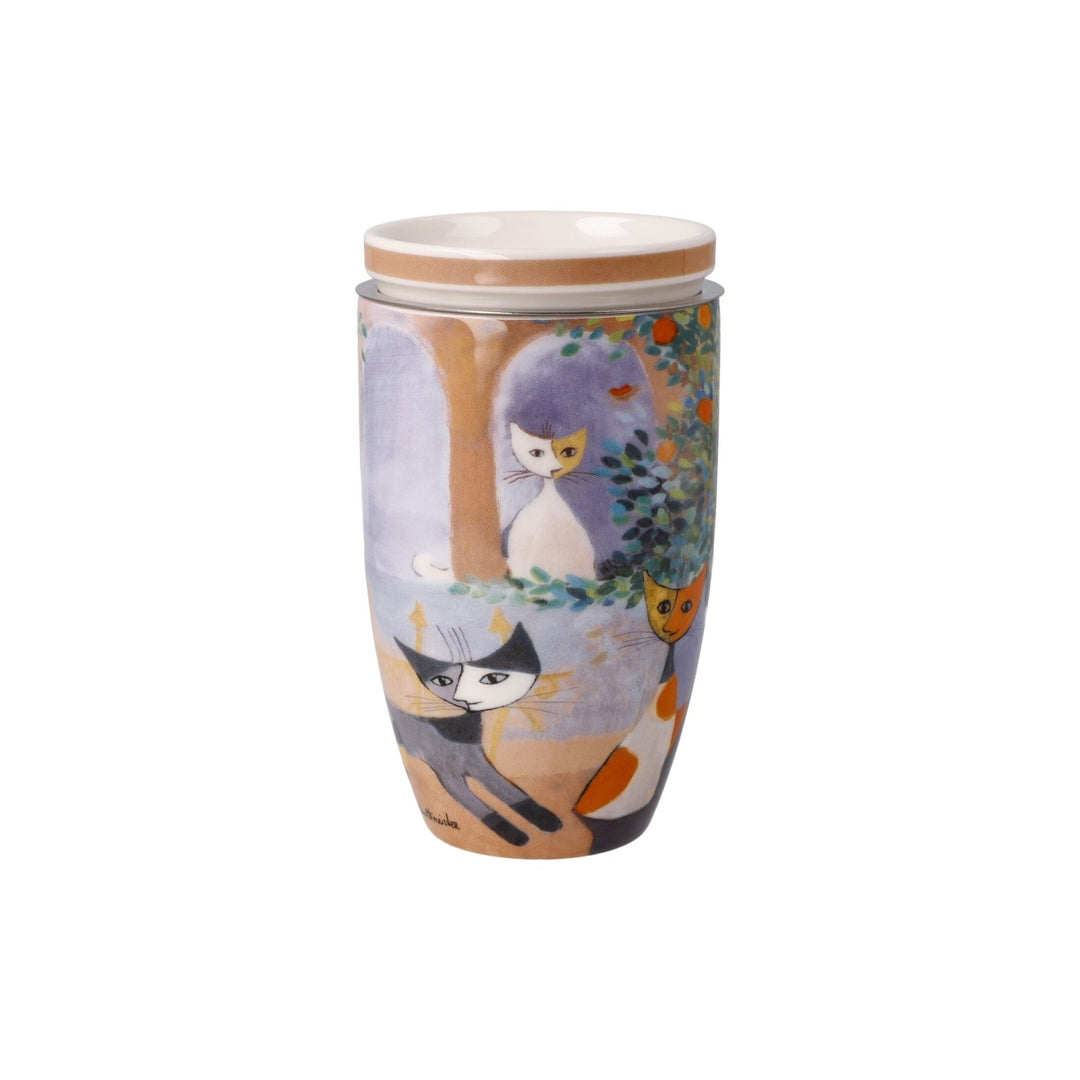 66861321 - Goebel Rosina Wachtmeister Wohnaccessoires Teetasse mit Deckel und Sieb &