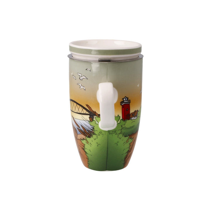 23102191 - Goebel Scandic Home Wohnaccessoires Teetasse mit Deckel und Sieb &