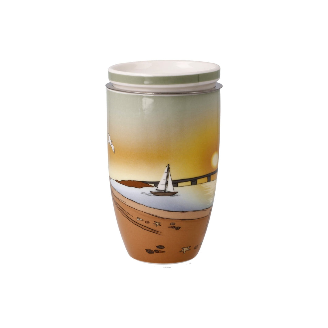 23102191 - Goebel Scandic Home Wohnaccessoires Teetasse mit Deckel und Sieb &