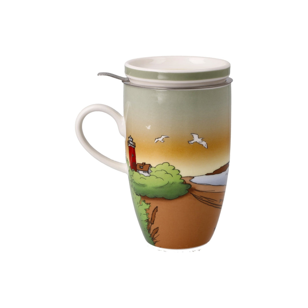 23102191 - Goebel Scandic Home Wohnaccessoires Teetasse mit Deckel und Sieb &