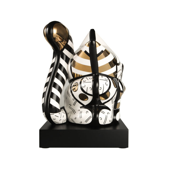 66453281 - Romero Britto - Gato Dorado, Goebel, Figura, 2024