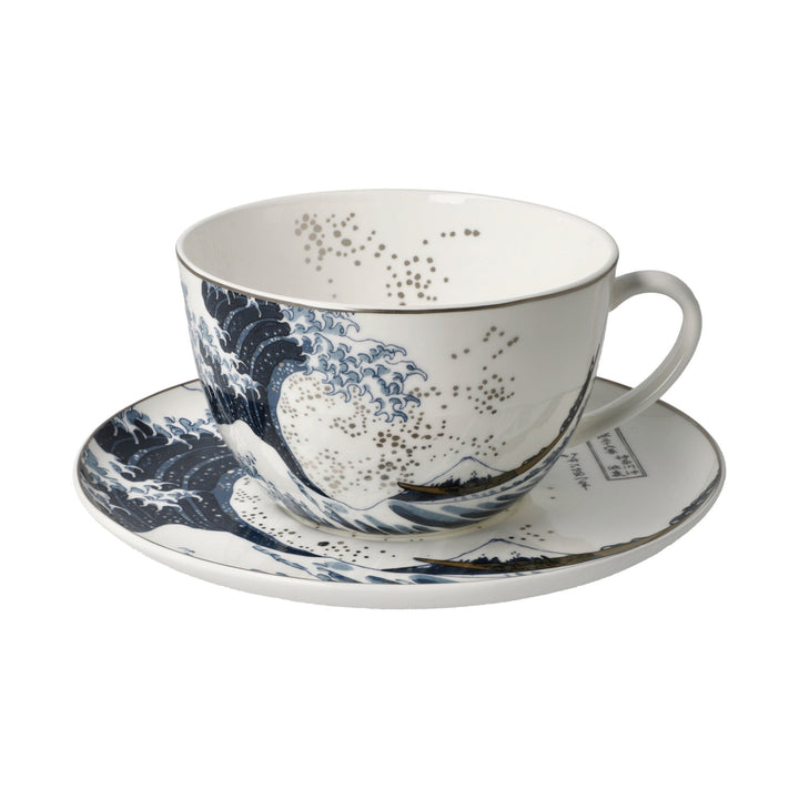 67075011 - Hokusai - Fala, Goebel, Filiżanka kawy z mlekiem, 2024