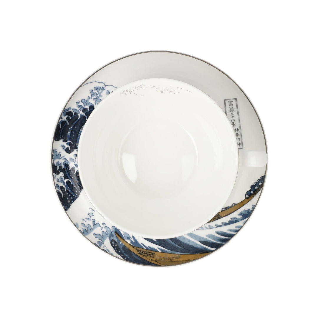 67075011 - Hokusai - Fala, Goebel, Filiżanka kawy z mlekiem, 2024