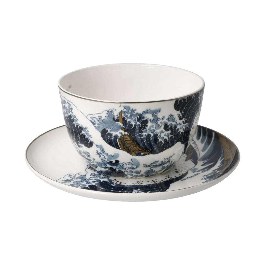 67075011 - Hokusai - Fala, Goebel, Filiżanka kawy z mlekiem, 2024