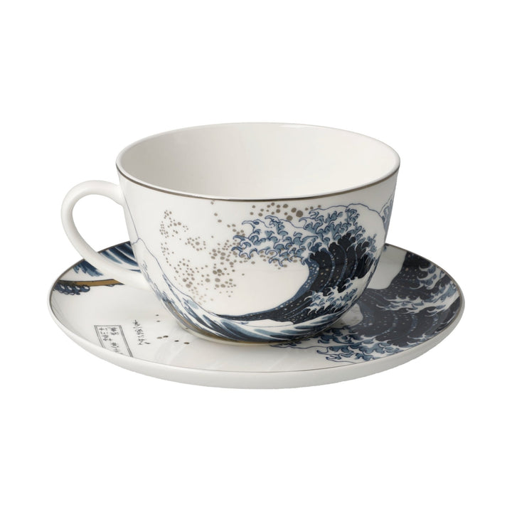 67075011 - Hokusai - Fala, Goebel, Filiżanka kawy z mlekiem, 2024
