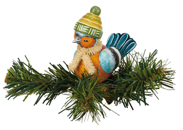 HUB - 140h0002 - Hubrig Volkskunst 'Baumclipser - Buchfink 6,5cm'