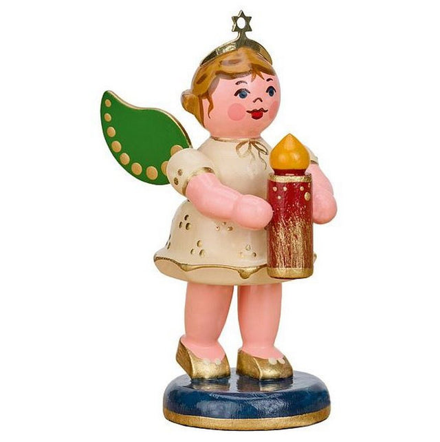 HUB - 121h0110 - Hubrig Volkskunst, Ängel med ljussken 6,5 cm, 2024