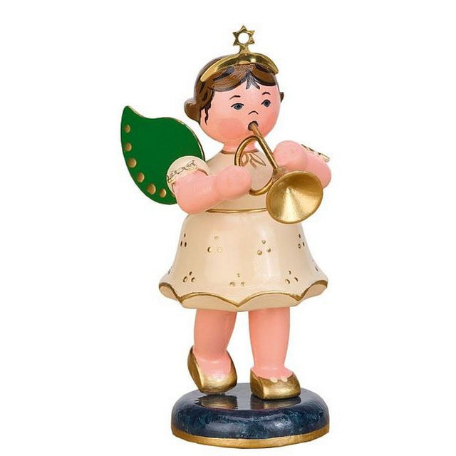 HUB - 121h3017 - Hubrig Volkskunst, Ängel med trumpet 10 cm, 2024