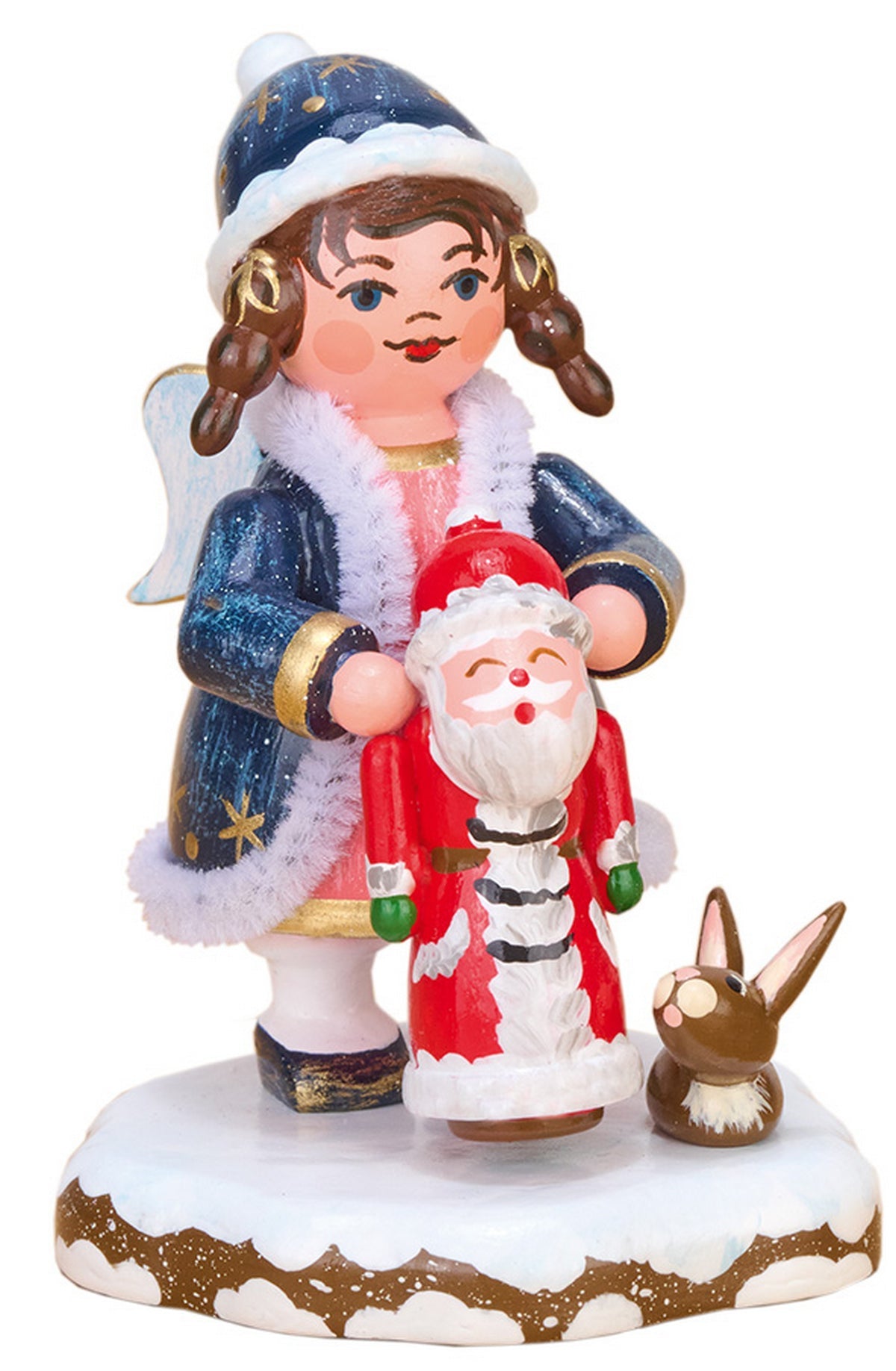 HUB - 110h2011 - Hubrig Volkskunst 'Himmelskind mit Weihnachtsmann 6,5cm' 2023