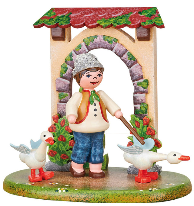HUB - 330h0014 - Hubrig Volkskunst 'Landidyll - Gänsehirte 11cm'