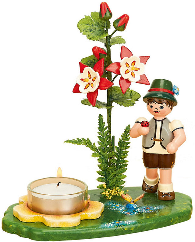 HUB - 308h5501 - Hubrig Volkskunst 'SUJETALUCES - Akelei joven - 17cm'
