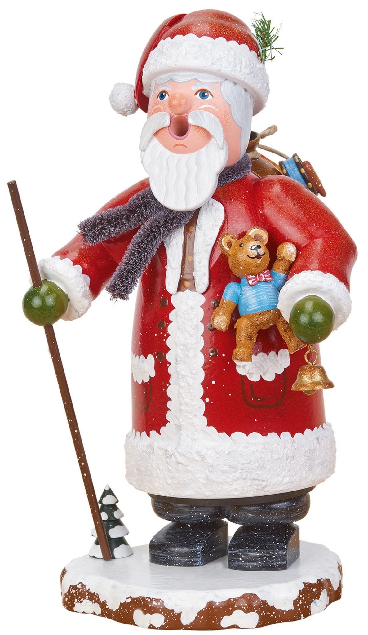 HUB - 105h4001 - Hubrig Volkskunst 'W i k i - Räucherweihnachtsmann 20cm'