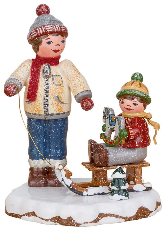 HUB - 110h0062 - Hubrig Volkskunst 'Winterkinder - Beste Freunde 8cm'