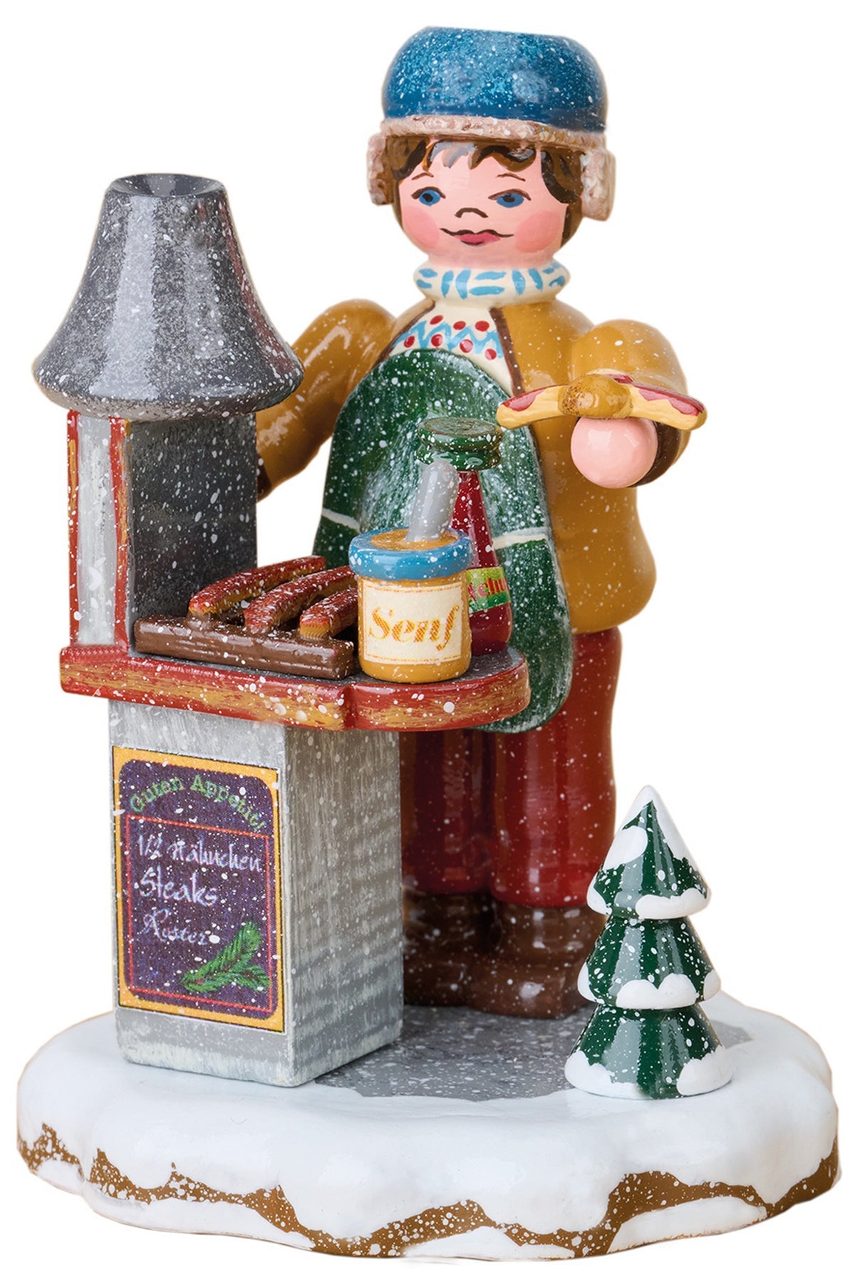 HUB - 110h0064 - Hubrig Volkskunst 'Winterkinder - Bratwurstmax 6cm' 2023